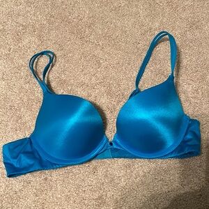 Blue Victoria’s Secret “Very sexy push up” bra